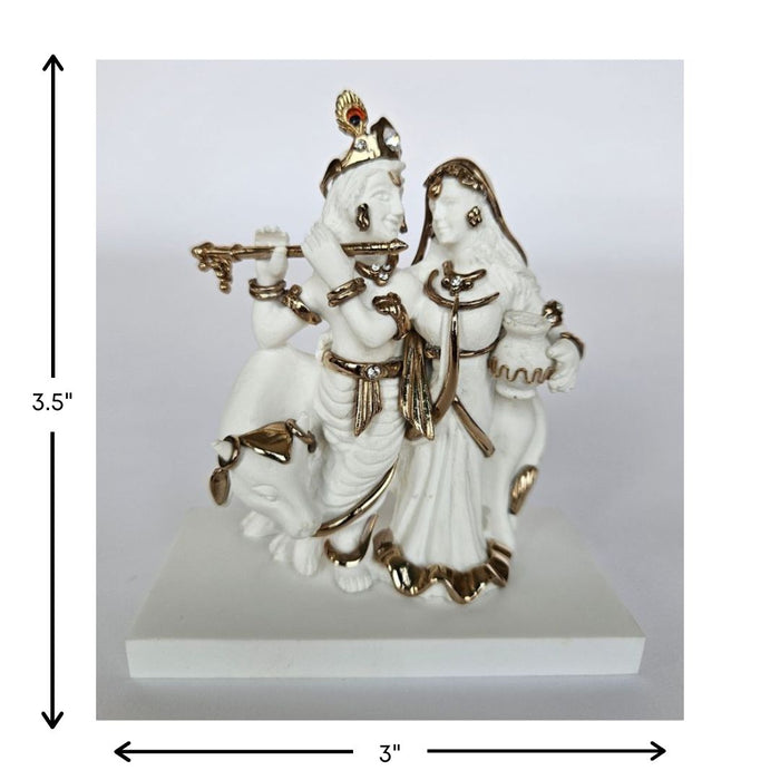Radha Krishna with Cow(Small)