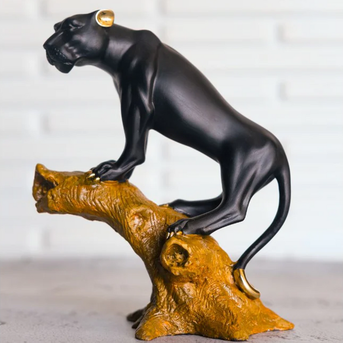Bagheera(panther)embellished with electro plated metal