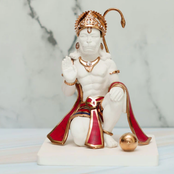 Hanuman (with stone inlay)