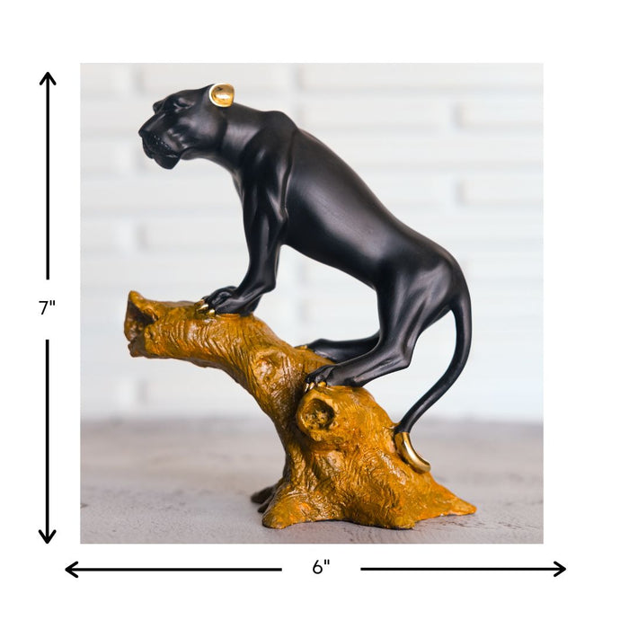 Bagheera(panther)embellished with electro plated metal