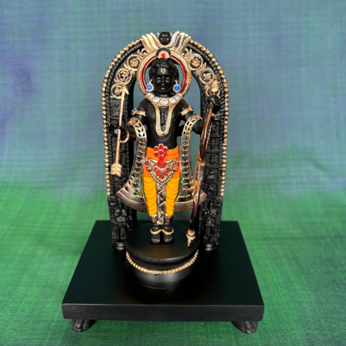 Ram Lala(Black with jewellry)