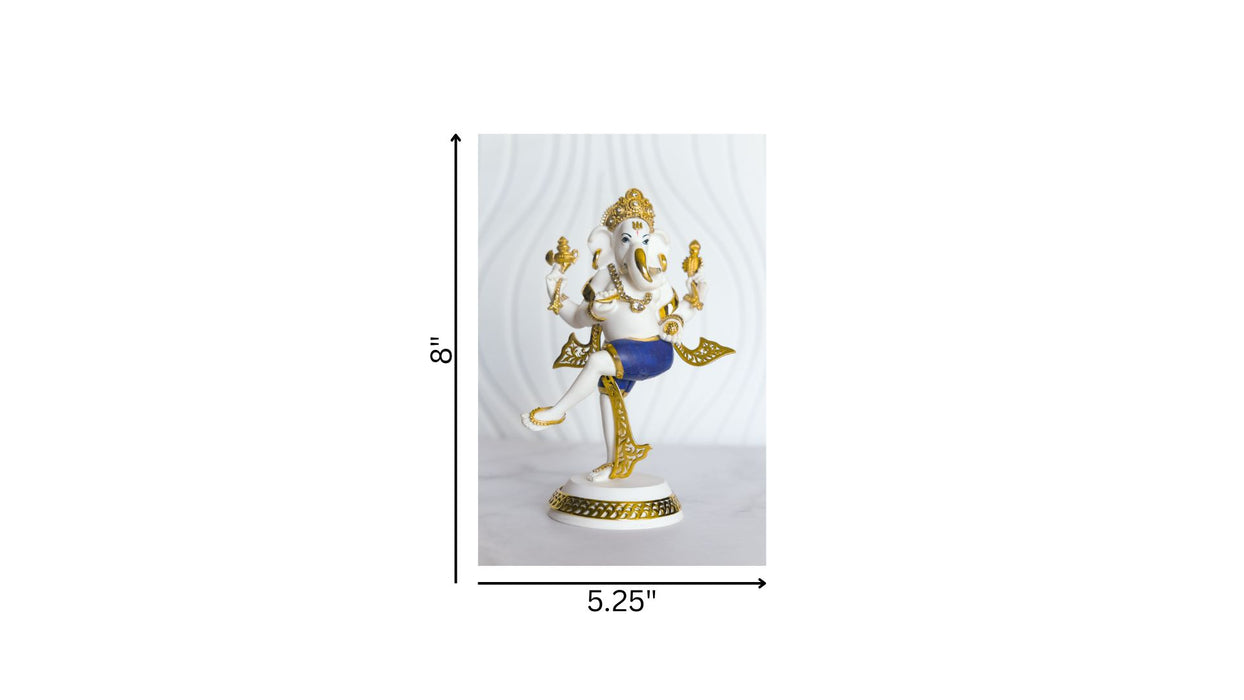 Dancing Ganesha( with Stone Inlay)