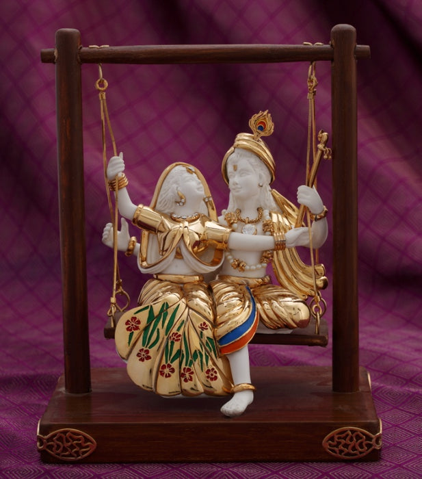 Radha & Krishna (on swing
