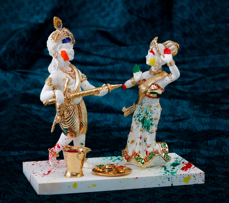 Radha & Krishna (playing Holi)