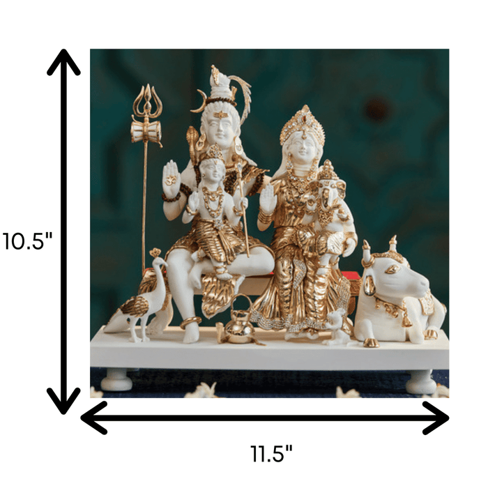 Shiva & Parvati with Nandi