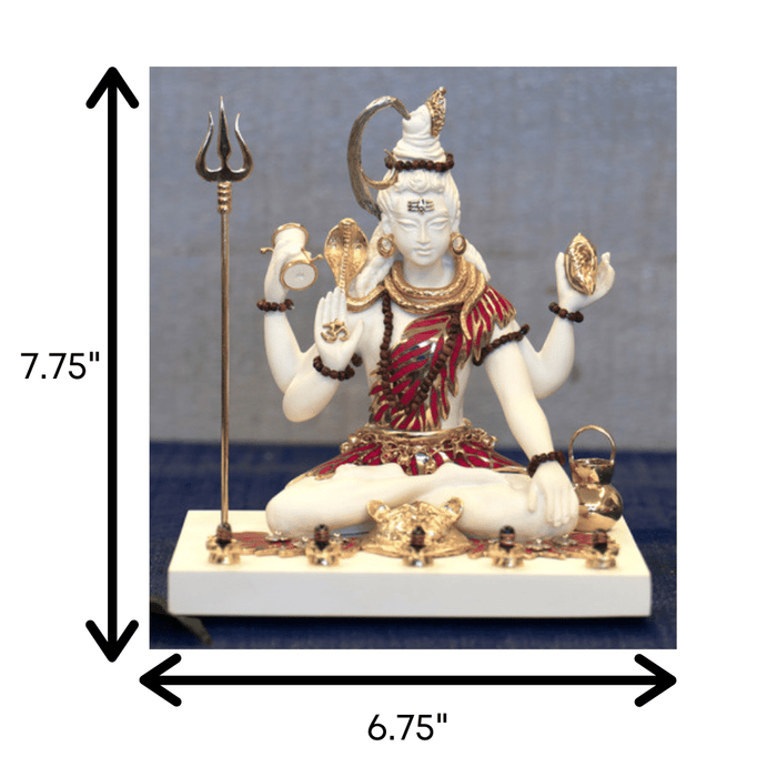 Shiva (with stone inlay)