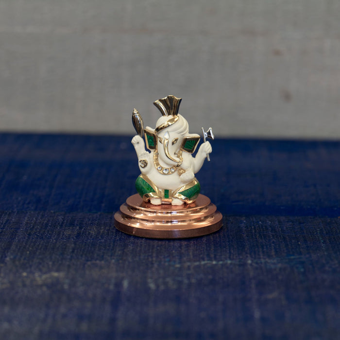 Four-armed Ganesha (with stone inlay)