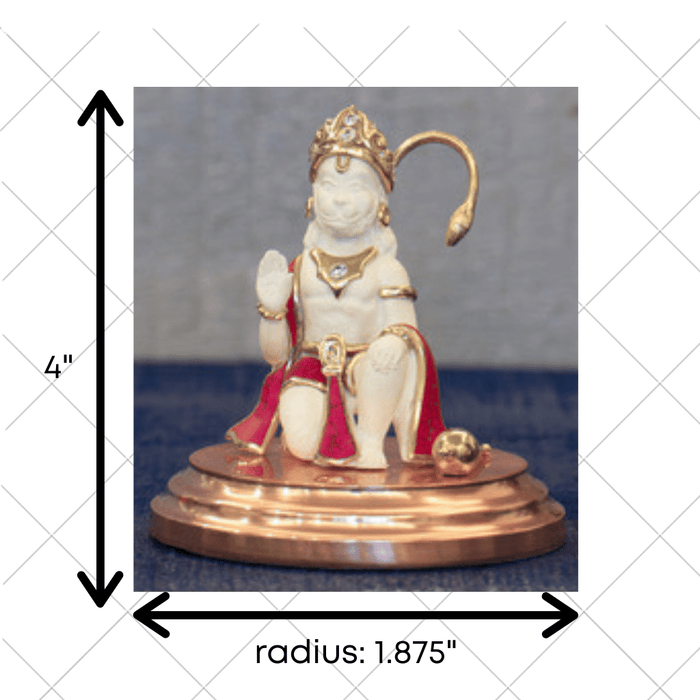 Hanuman ji (with stone inlay, small)