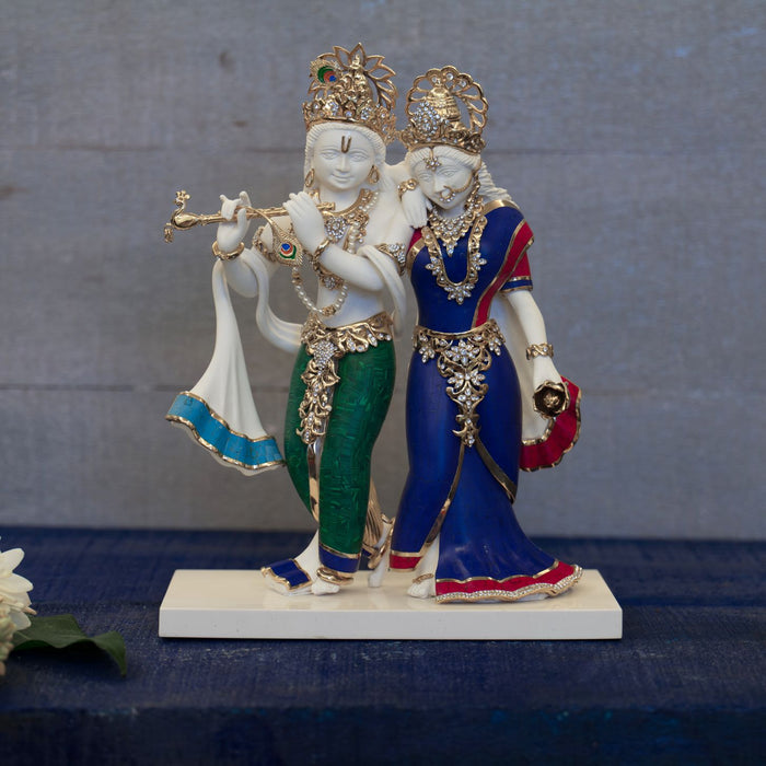 Radha Krishna (with stone inlay, large)