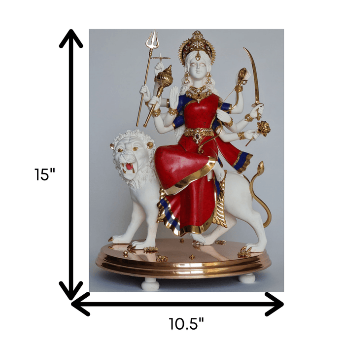 Sheranwali Mata (with stone inlay)