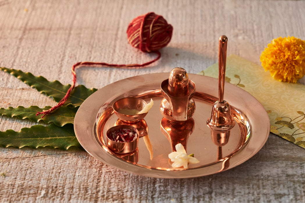 Copper Puja Thaali
