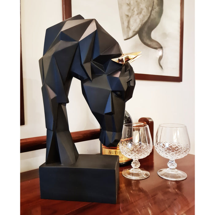 Future Horse Head (embellished with electro plated metal)