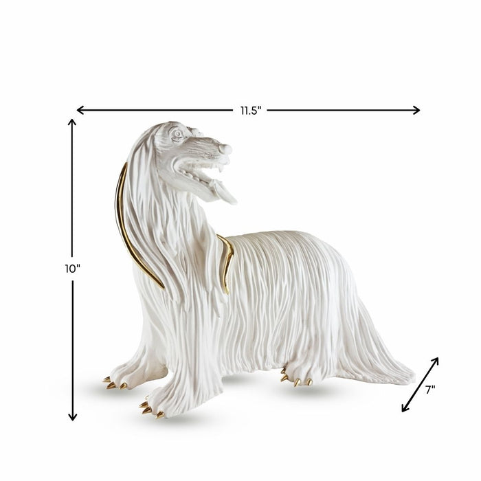 Lassie Afghan Hound (embellished with electro plated metal)