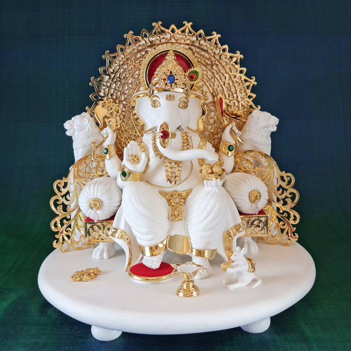 Minimal Singhasan Ganesha