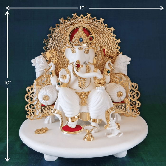 Minimal Singhasan Ganesha