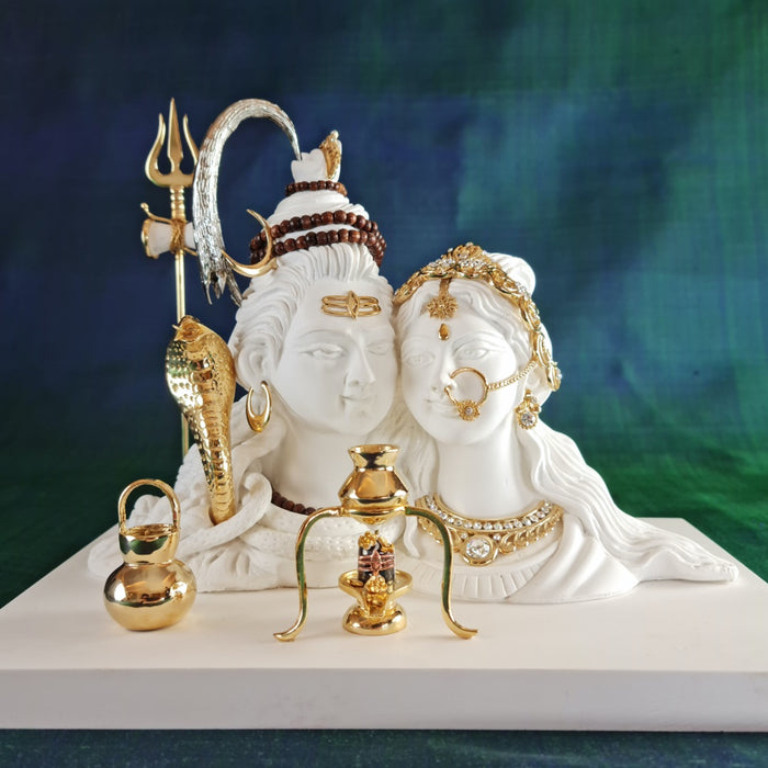 Minimal Shiva Parvati (heads)