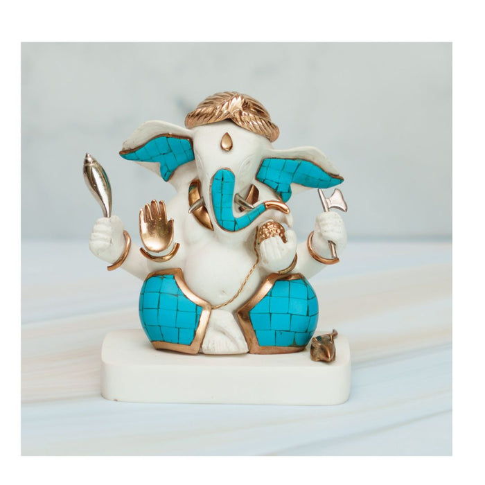 Kan Ganesha (with stone inlay, large)