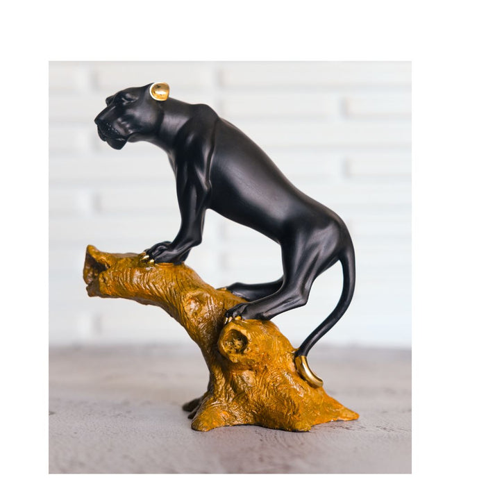 Bagheera(panther)embellished with electro plated metal