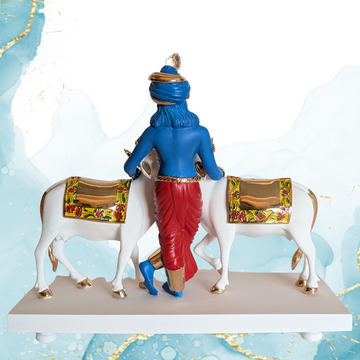 Standing Krishna with Cows