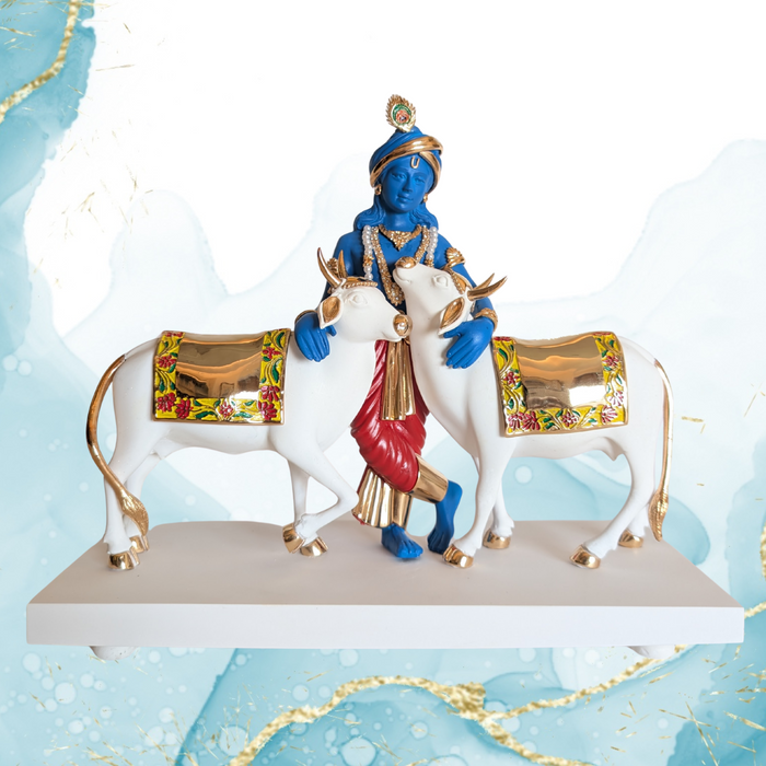 Standing Krishna with Cows