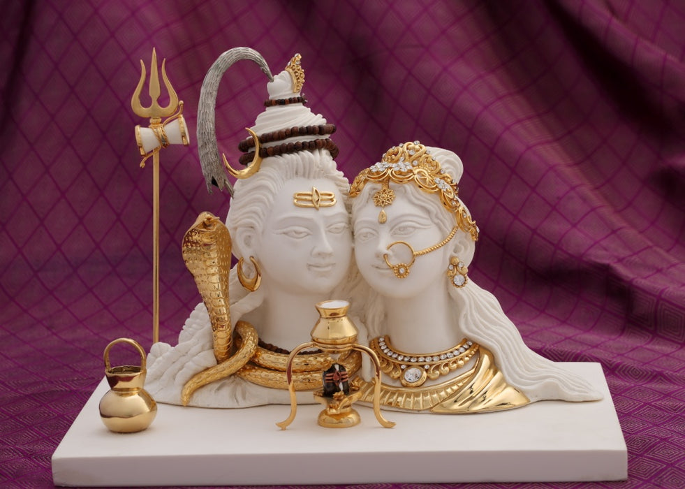 Shiva & Parvati (heads)