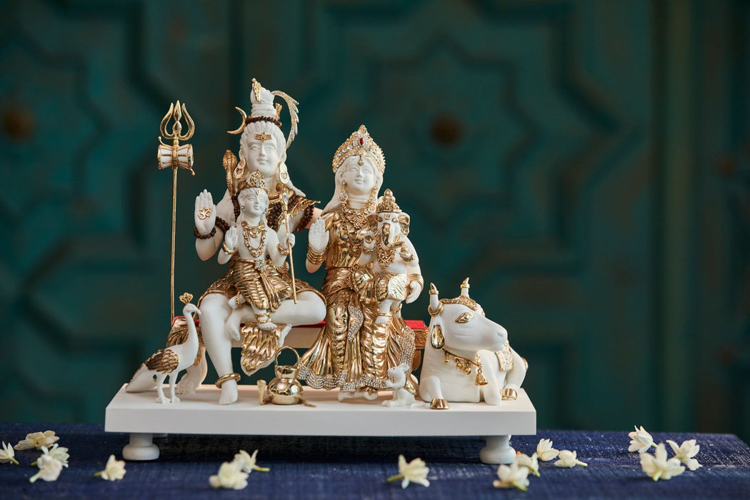 Shiva & Parvati with Nandi