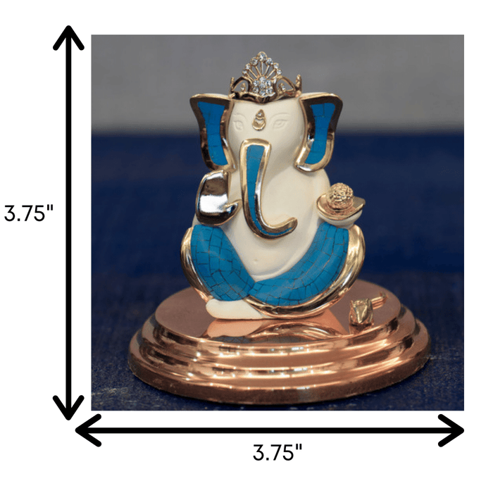 Small Ganesha (with stone inlay)