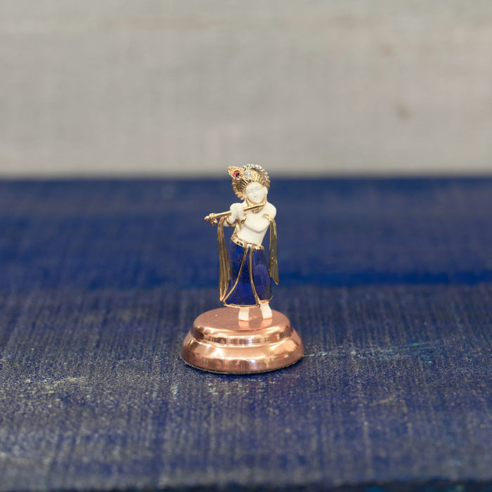 Krishna standing (with stone inlay, small)