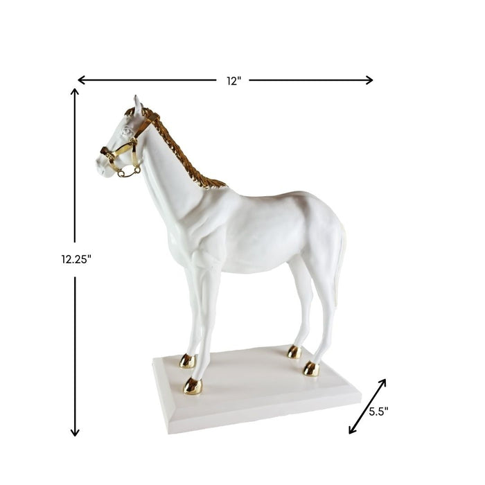 Ebony Horse (embellished with electro plated metal)