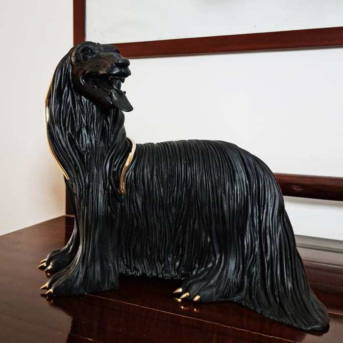 Lassie Afghan Hound (embellished with electro plated metal)