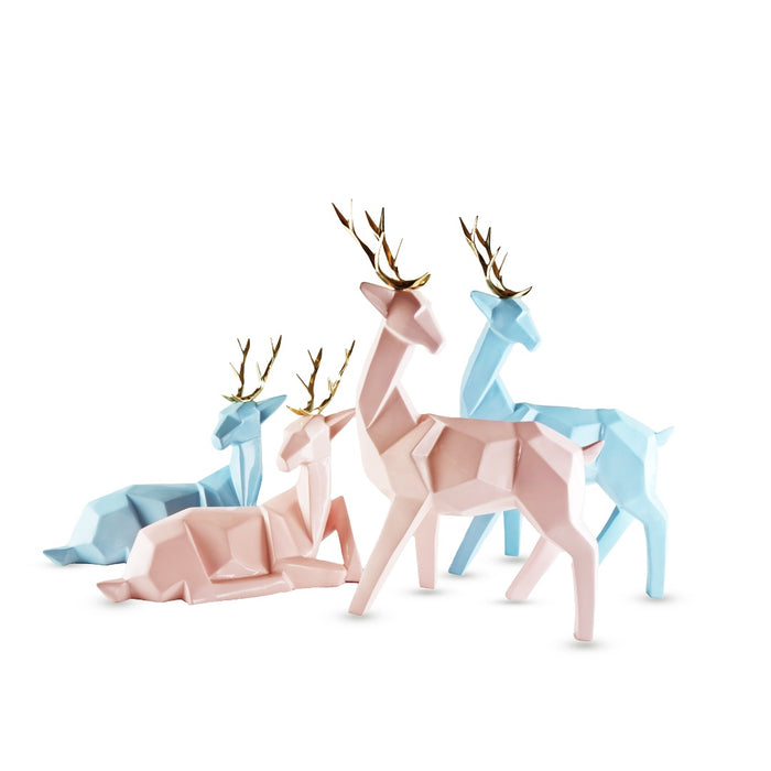 Bambi Deer Set (embellished with electro plated metal)