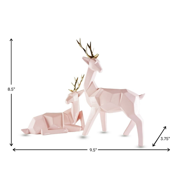 Bambi Deer Set (embellished with electro plated metal)